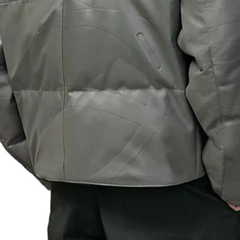 HERMES FW22 Leather Jacket Men's Charcoal Gray-5