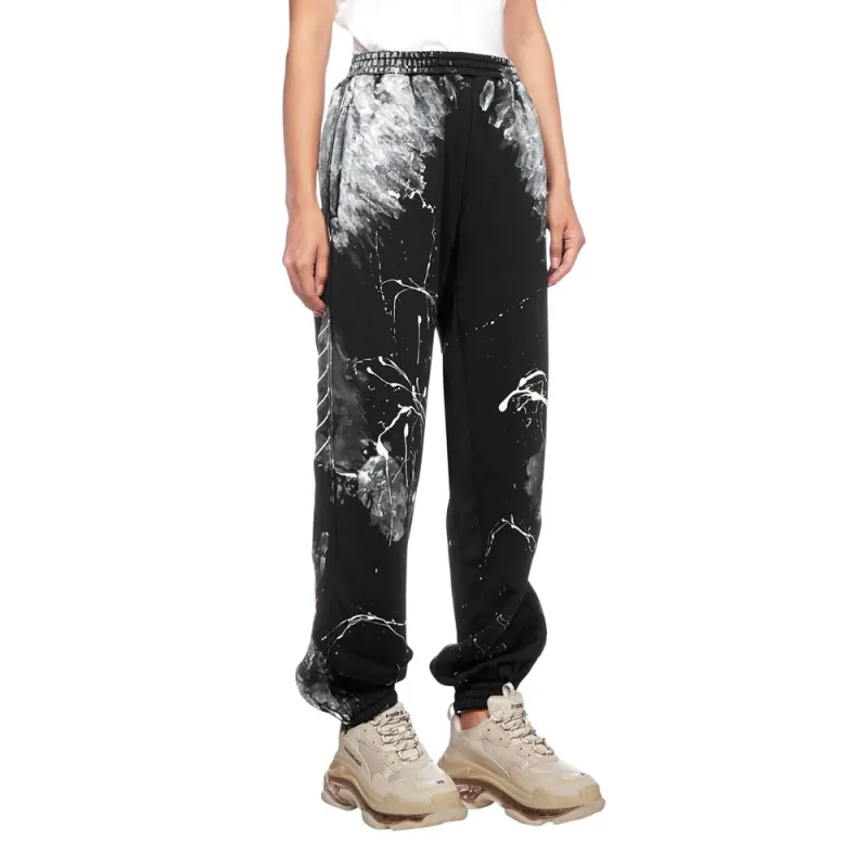 Balenciaga Painterly Print Track Pants 'Black'-4