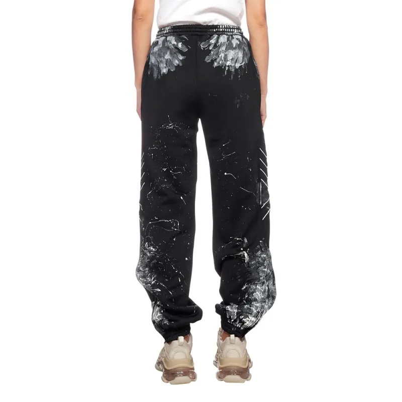 Balenciaga Painterly Print Track Pants 'Black'-3