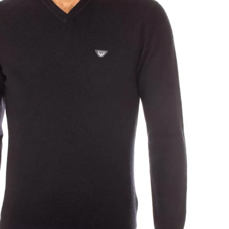 ARMANI JEANS Sweaters Men Black-4