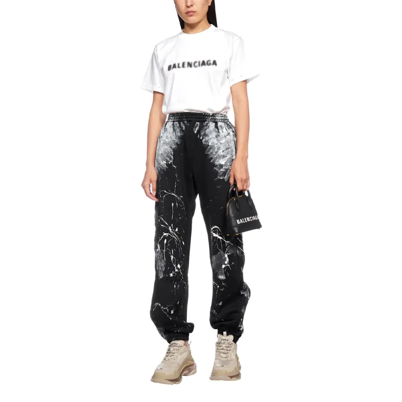 Balenciaga Painterly Print Track Pants 'Black'-2
