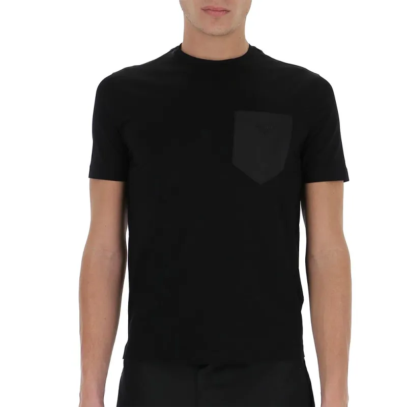 PRADA T-Shirts Men Navy Blue-3