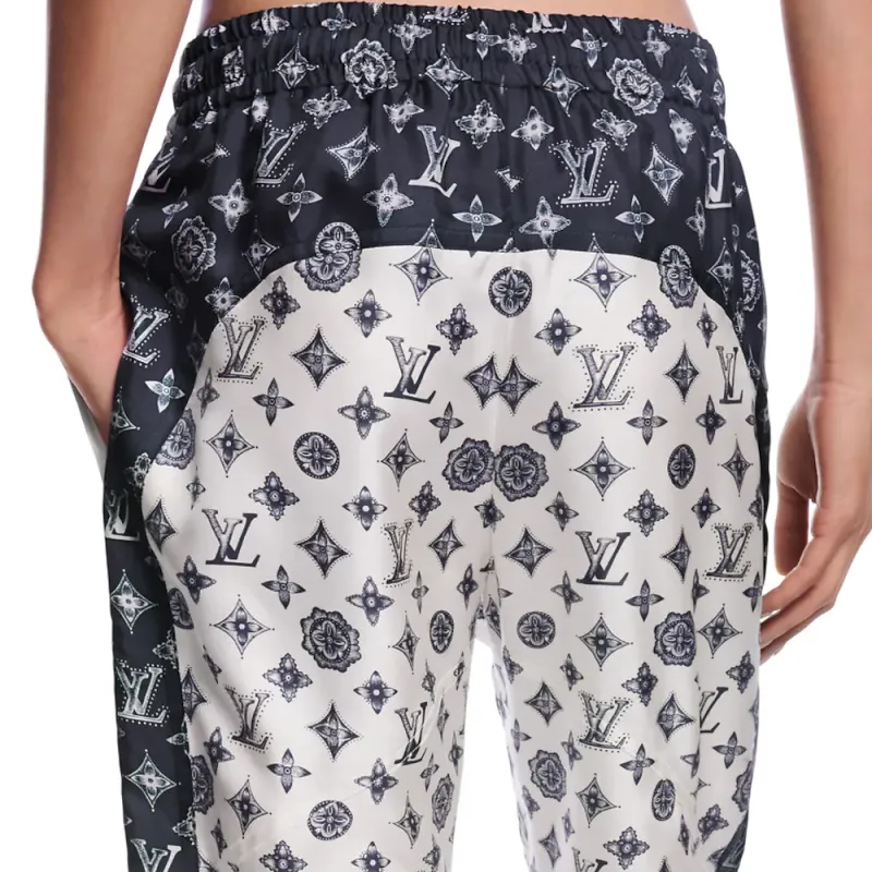 LOUIS VUITTON Monogram Silk Jogging Pants-6