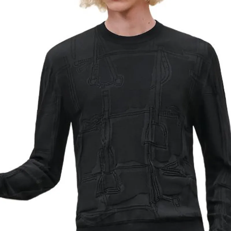 HERMES FW24 Knitwear Men's Black-3