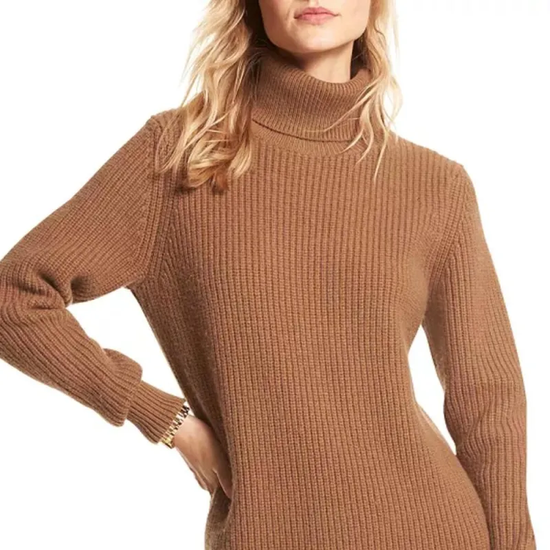 MICHAEL KORS Long Sleeved Dresses Women's Light Brown-2