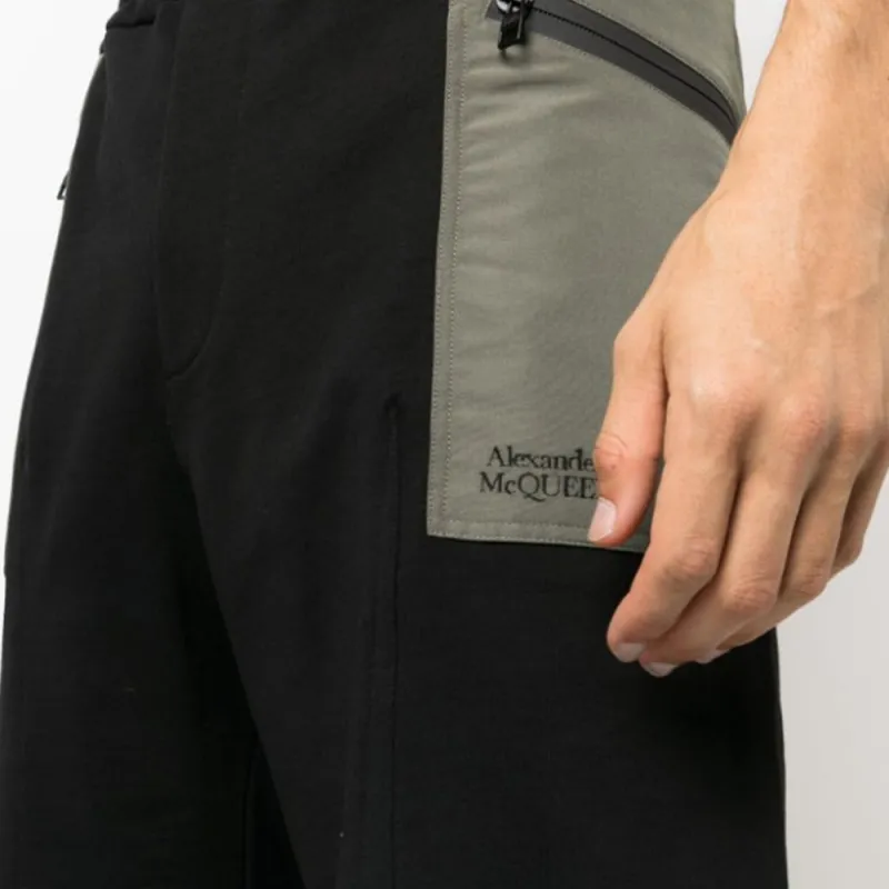 Alexander McQueen Two tone Elasticated Track Shorts-1