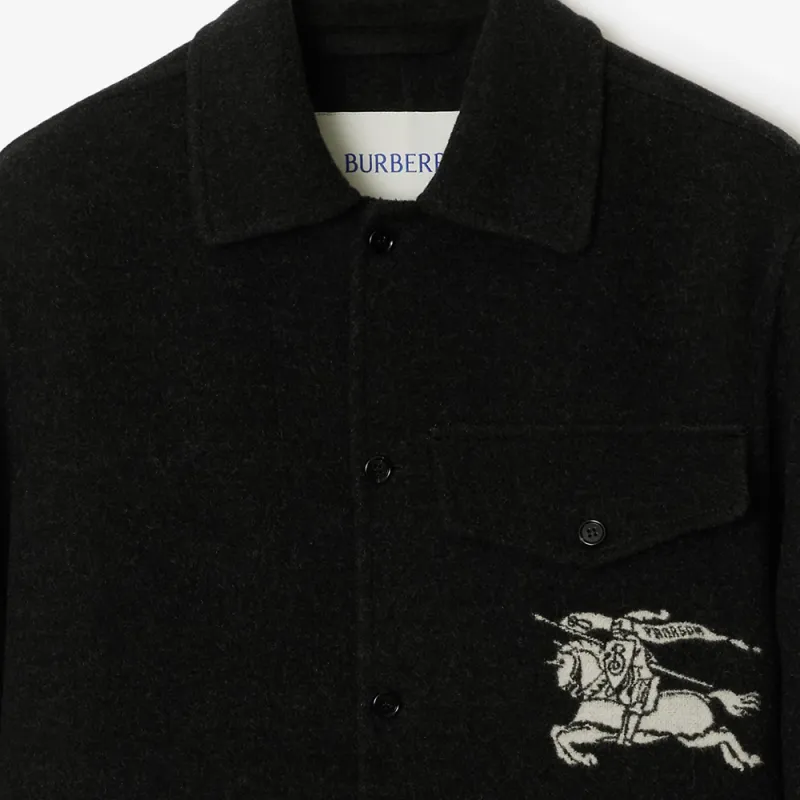 Burberry Ekd Motif Long Sleeved Jacket-5