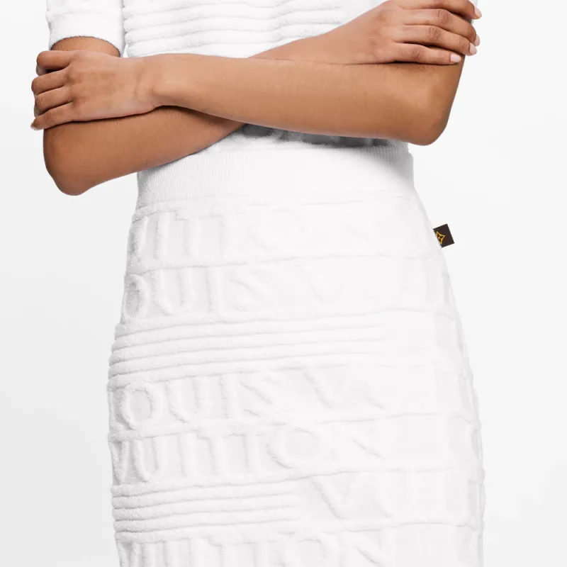 LOUIS VUITTON New Quarterly Products Of LV Casual Short Skirts Women's White-4
