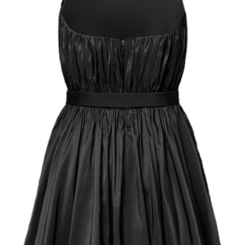 LOUIS VUITTON Plissé Halter Dress-4