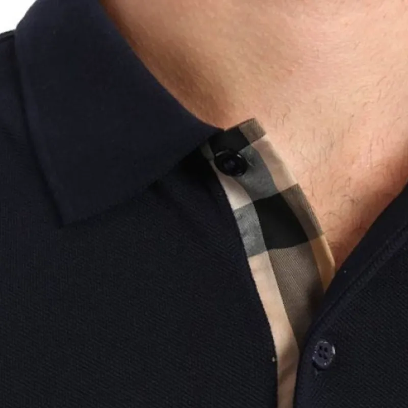 Burberry Polo Shirt Men's Dark Blue-5