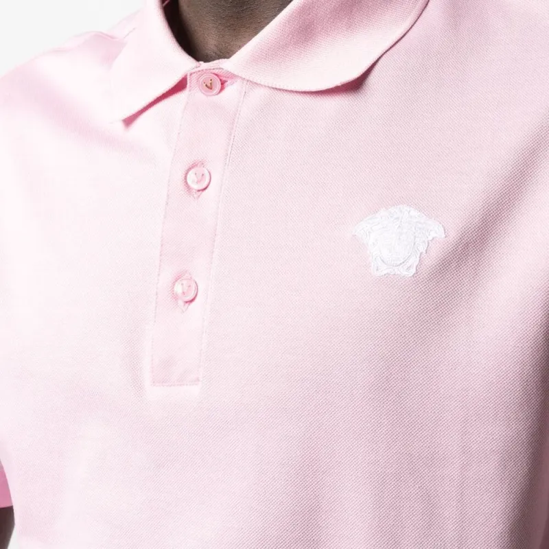 VERSACE Polo Shirts Men Pink-3