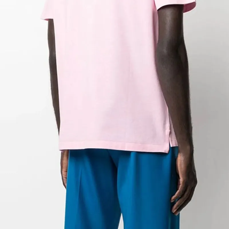 VERSACE Polo Shirts Men Pink-4