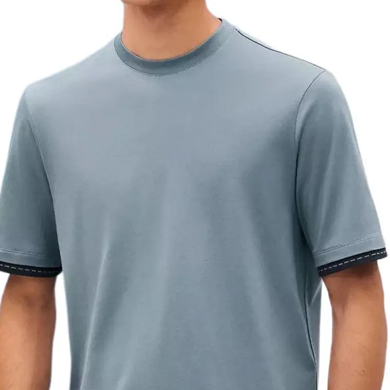 HERMES SS25 T Shirt Men's Blue Gray-4