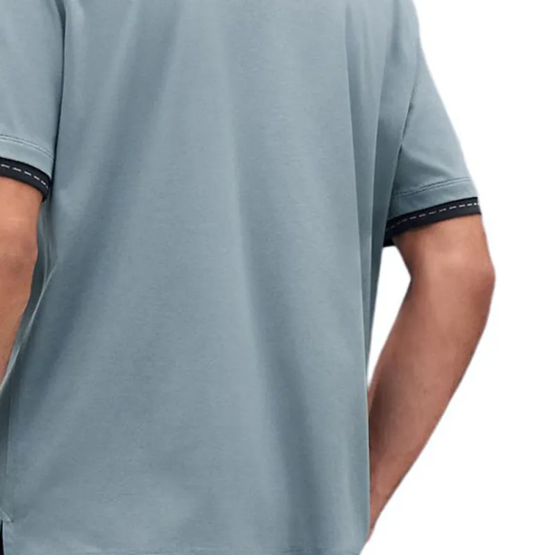 HERMES SS25 T Shirt Men's Blue Gray-3