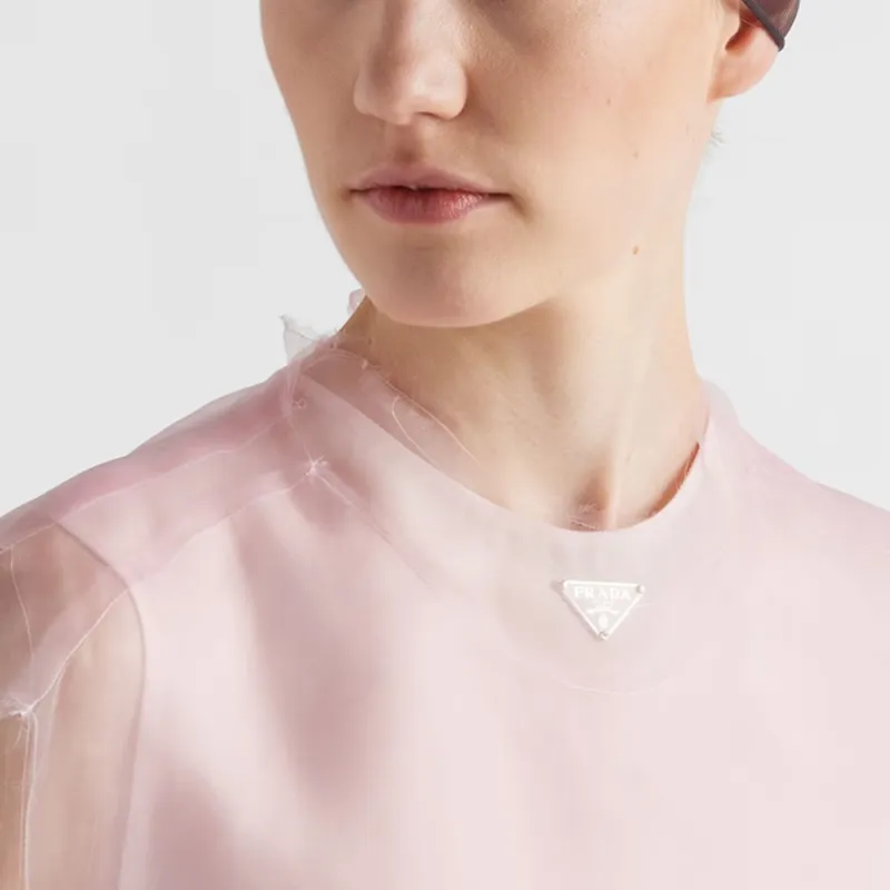 PRADA Sleeveless Technical Voile Dress-3
