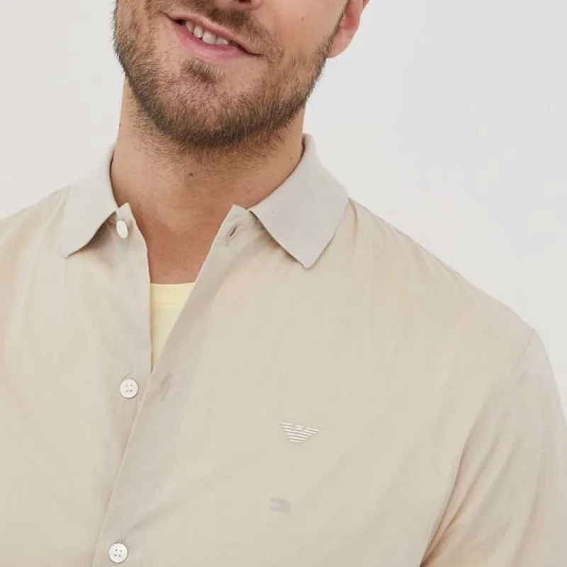 EMPORIO ARMANI Shirts Men Light Umber-3