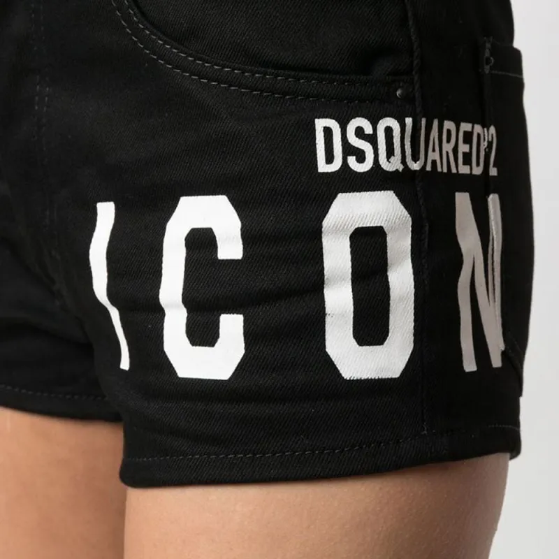 DSQUARED 2 Denim Shorts Women's Black-4