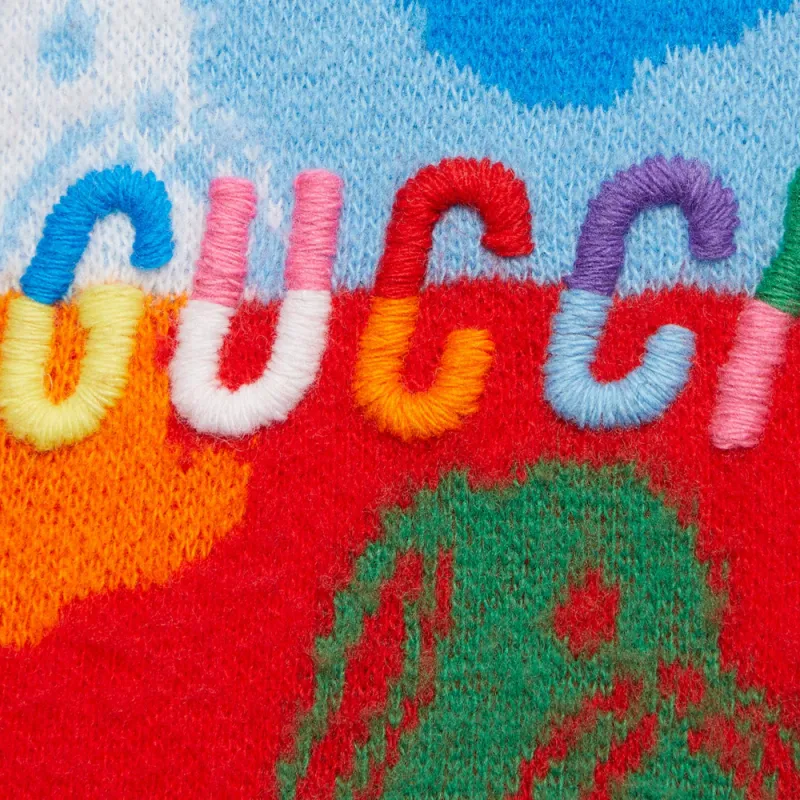 GUCCI Bunny Striped Wool Jumper-2