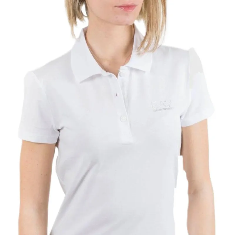 EMPORIO ARMANI EA7 Polo Shirts Women's White-1