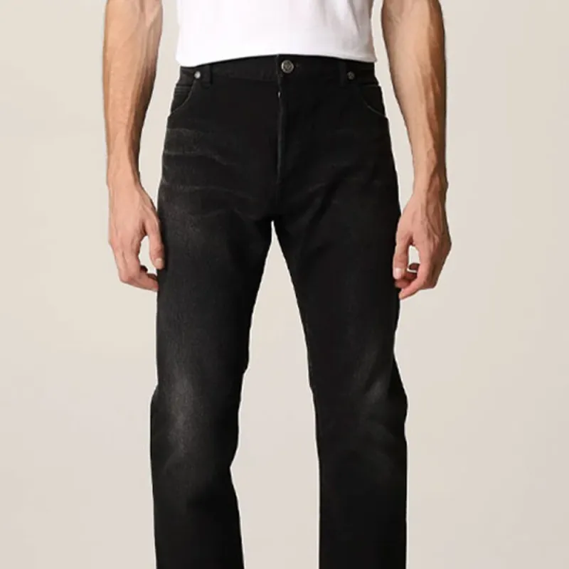 BALMAIN Jeans Men Black-3