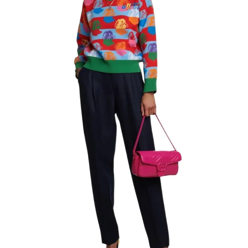GUCCI Bunny Striped Wool Jumper-4