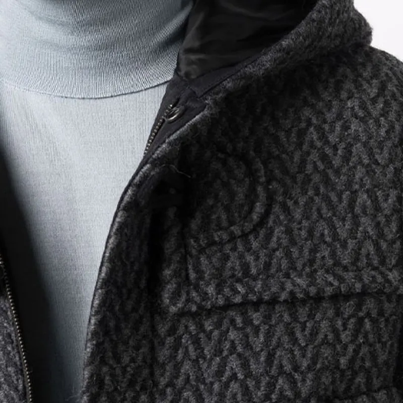 Valentino Coats Men Black-3
