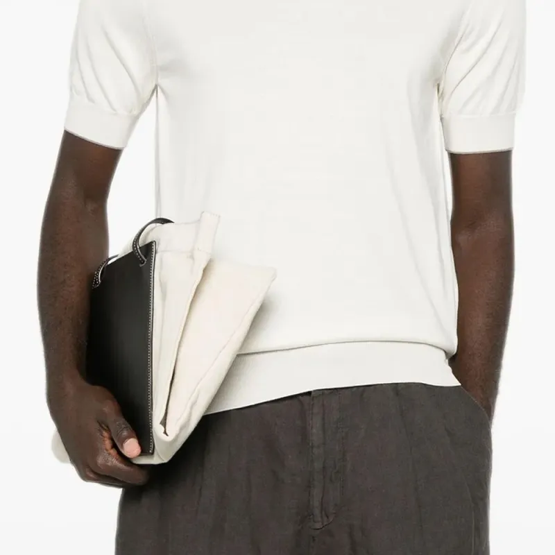 Brunello Cucinelli Short Sleeved Ribbed Jumper-4
