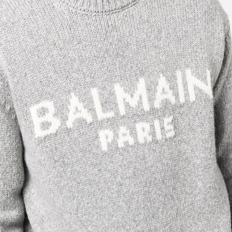 BALMAIN Sweaters Men Gray-4