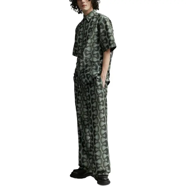 DRIES VAN NOTEN FW24 Casual Pants Men's Green-4