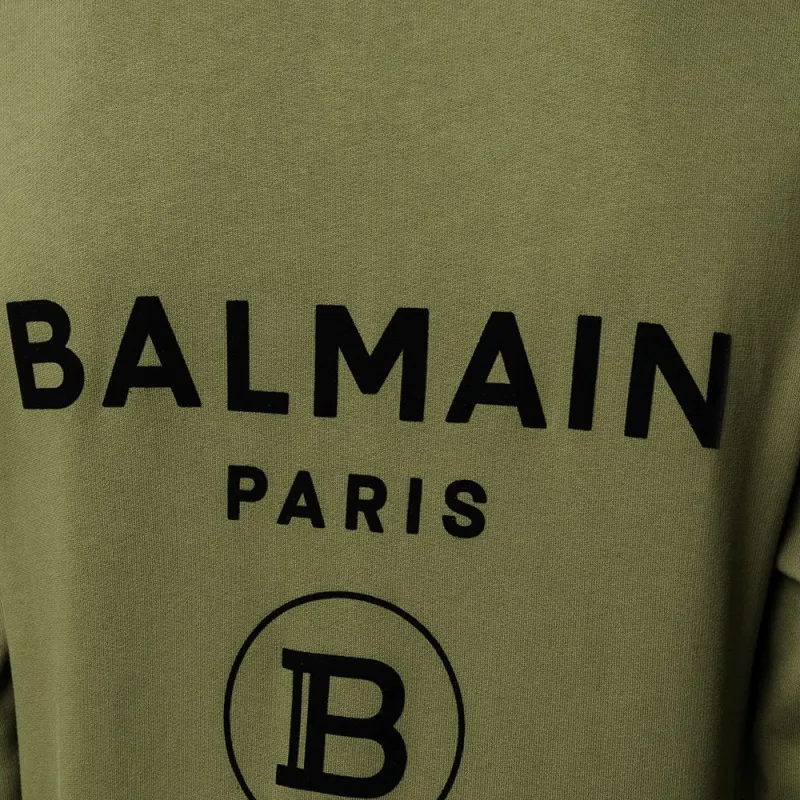 BALMAIN Sweatshirts Men Green-4