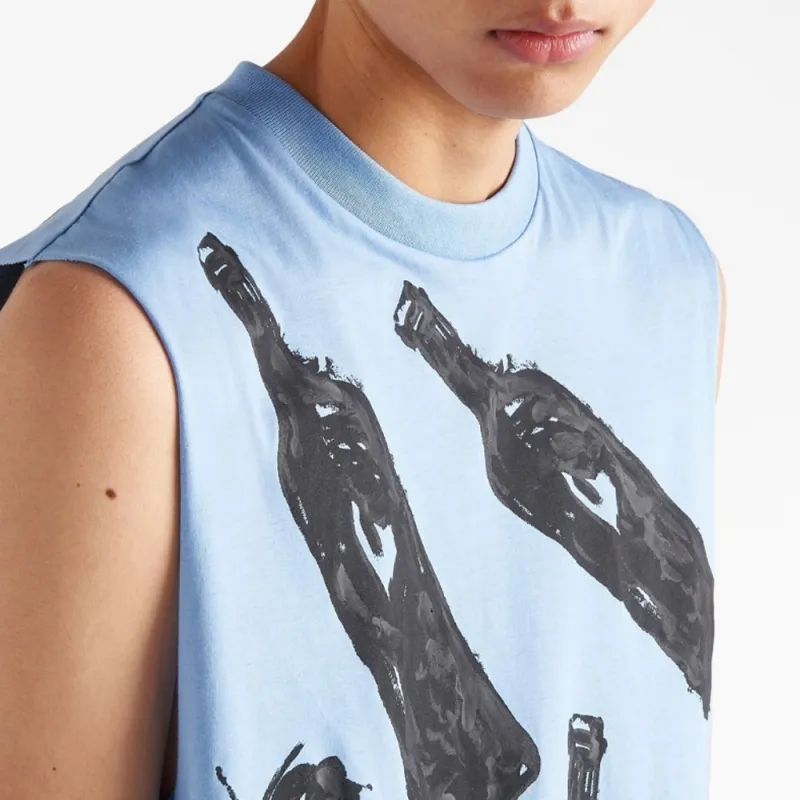 PRADA Tank Tops Men Light Blue-4