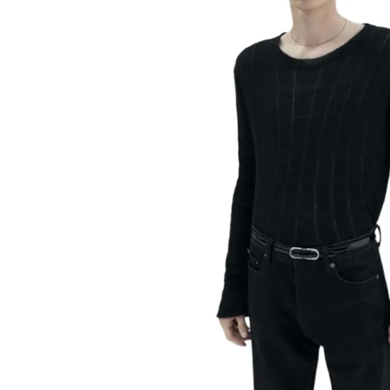 SAINT LAURENT Openwork Rib-knit Jumper-3