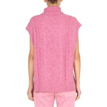 BAUM UND PFERDGARTEN Roll neck Cable knit Top