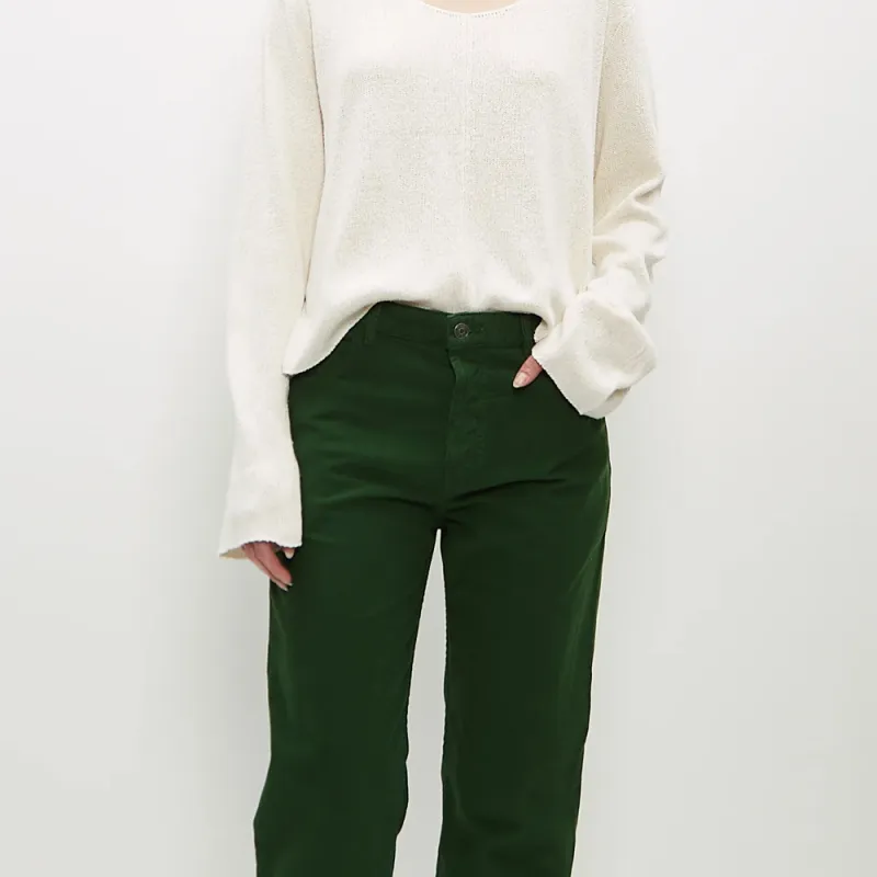LA GARCONNE SS24 Casual Pants Women's Pine Green-3