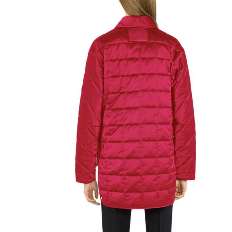 Ferragamo Puffer Jackets Women's Burgundy-1