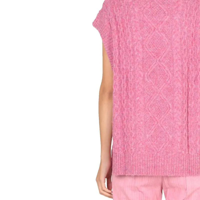 BAUM UND PFERDGARTEN Roll neck Cable knit Top-4