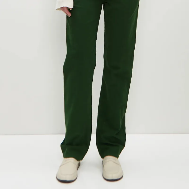 LA GARCONNE SS24 Casual Pants Women's Pine Green-4