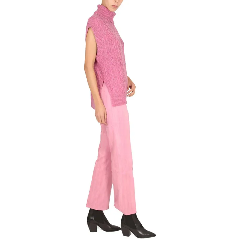 BAUM UND PFERDGARTEN Roll neck Cable knit Top-3