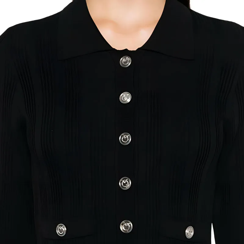 PINKO Ribbed knit Mini Dress-3