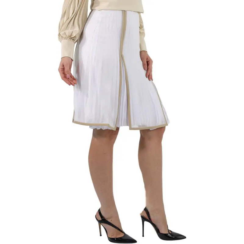 Burberry Casual Long Skirt Women's White-5