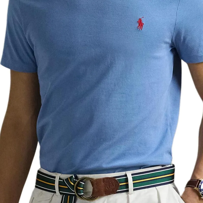 Ralph Lauren Logo Embroidered Crewneck T Shirt-4