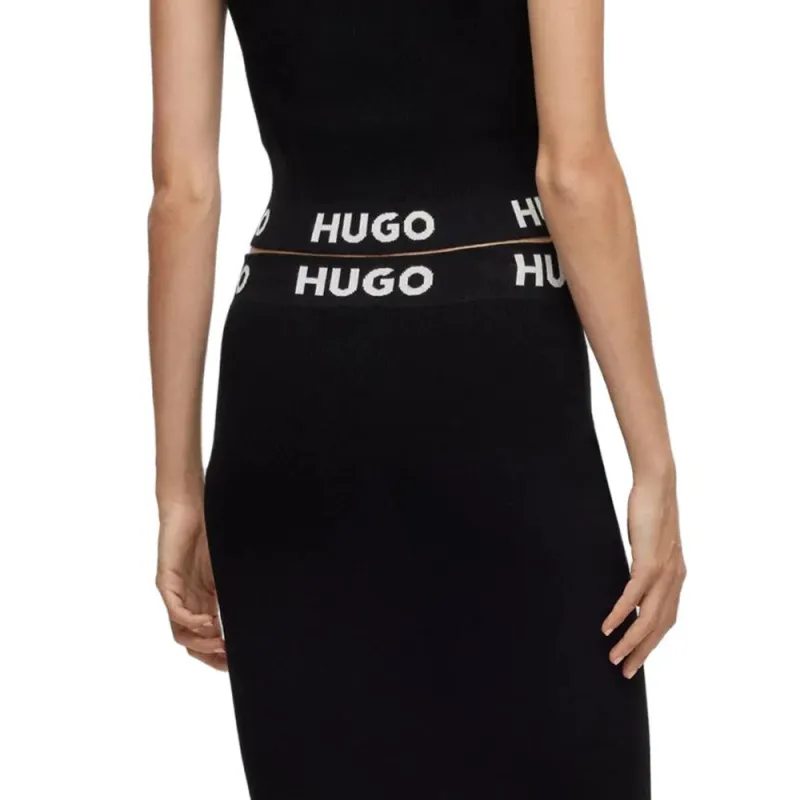 HUGO BOSS Casual Short Skirts Women's Black-4