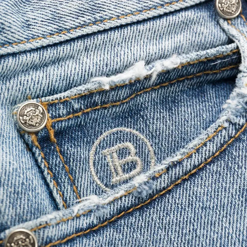 BALMAIN Jeans Men Blue-4