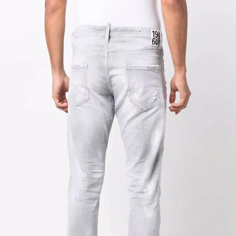 DSQUARED 2 Mid rise Distressed Jeans-5