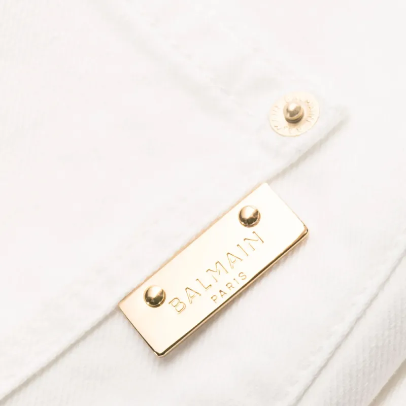 BALMAIN High rise Skinny Jeans-3