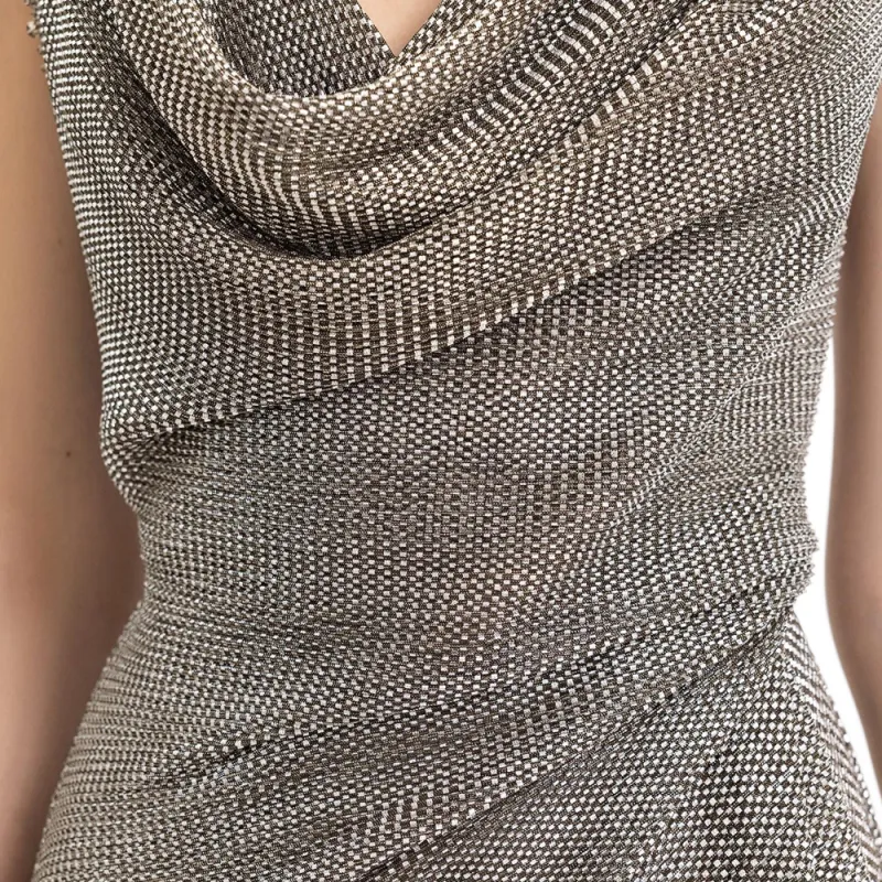 Gemy Maalouf Short-Sleeved Dresses Women's Silver-4