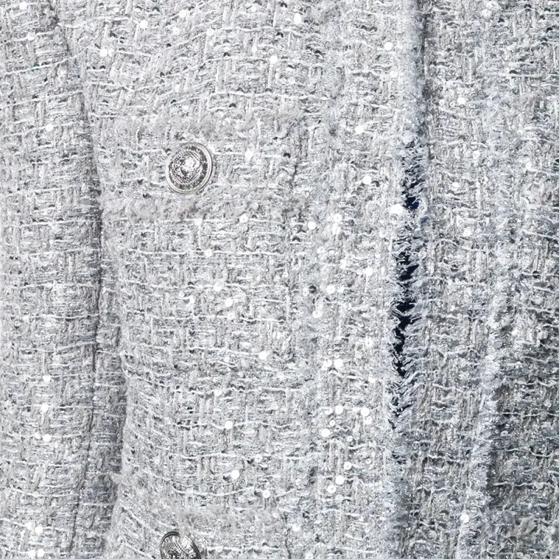 BALMAIN SS22 Jackets & Coats Women's Silver-4