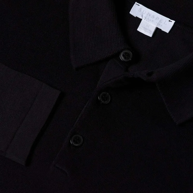 SUNSPEL Polo Shirts Men Black-4