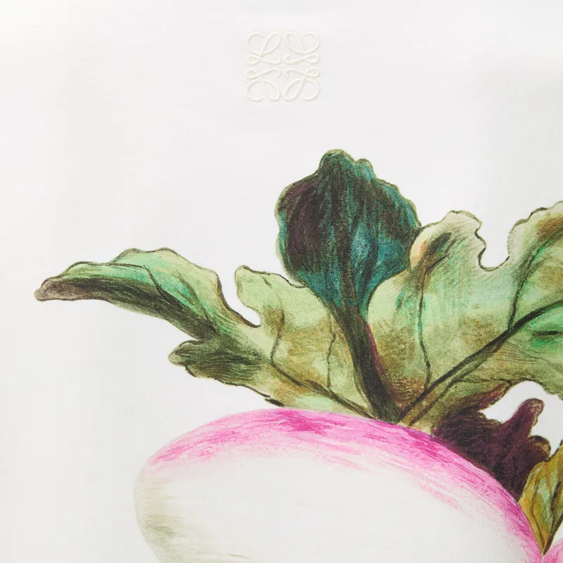 LOEWE Radish Print Oversized Fit T Shirt-4
