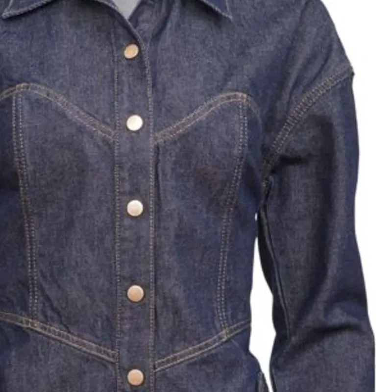 Fleur Du Mal Denim Shirt Dress-1